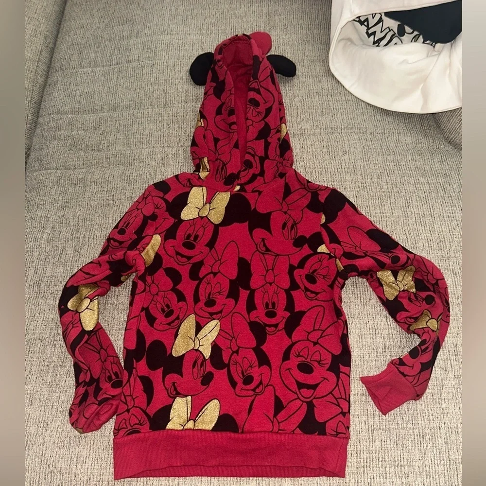 Lot of Disney themed hoodies and tshirt size 6
